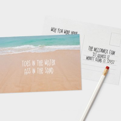 post card The Island Sans Font