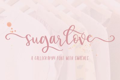 Sugarlove Calligraphy Font with Swashes