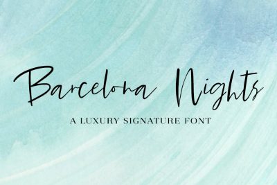 Barcelona Nights luxury signature script