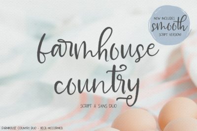 farmhouse country font duo