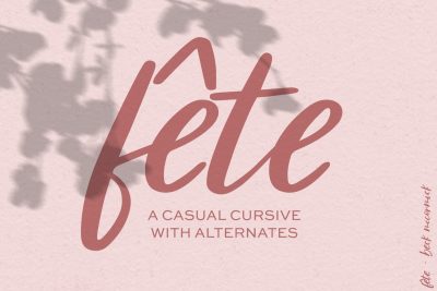 Fête Casual Script Font