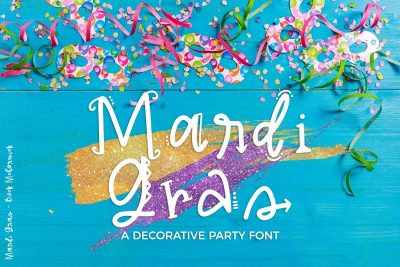 Mardi Gras Party Font