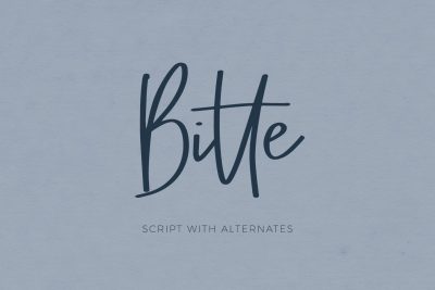 Bitte Handwriting Script Font