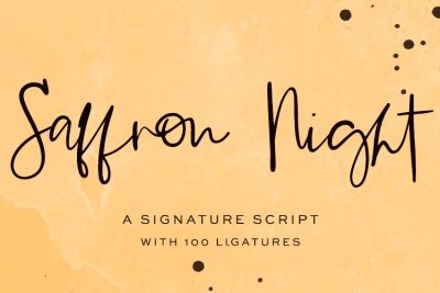 Saffron Night Signature Script Font