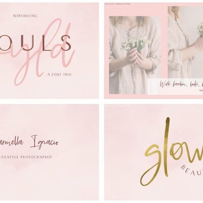 handwriting font bundle