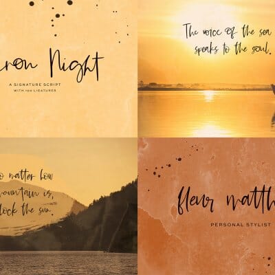 handwriting font bundle