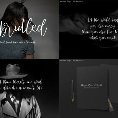 handwriting font bundle