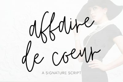 affaire de coeur signature font