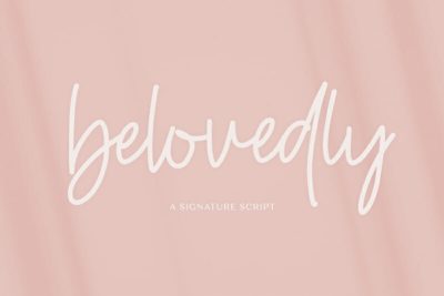 belovedly handwriting font