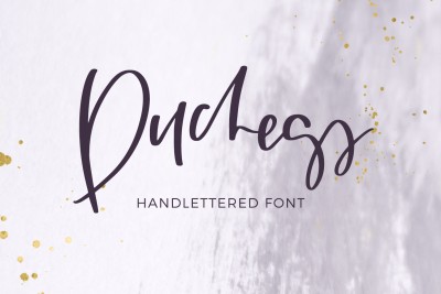 duchess handlettered font