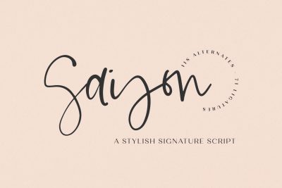 Saison Script Font