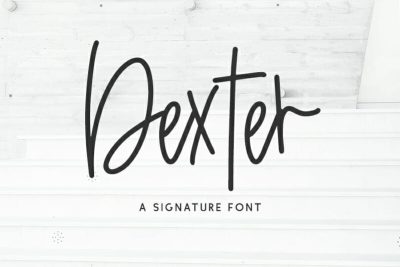 dexter handwriting font