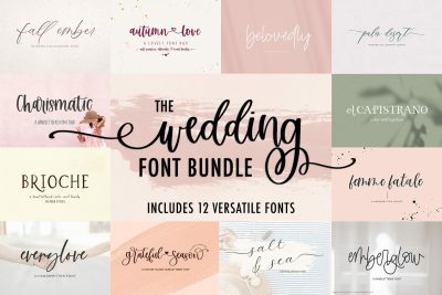 wedding font bundle 1