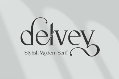 delvey modern serif font