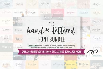 The Handlettered Font Bundle