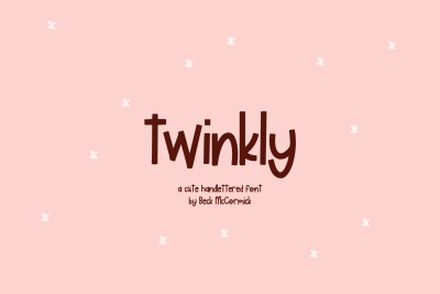 Twinkly Semi-Script Font