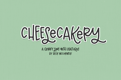 Cheesecakery Sans