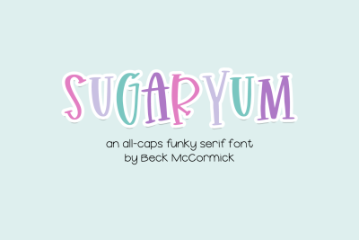 Sugaryum Handlettered Serif Font