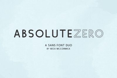 Absolute Zero Sans Font Duo
