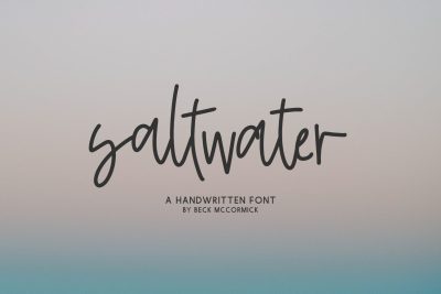 Saltwater Script Font