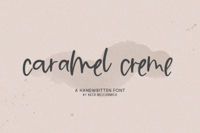 Caramel Creme Script