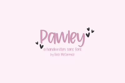 Pawley Handwriting Sans