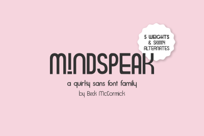 Mindspeak Sans - A 5 Font Family