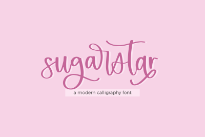 Sugarstar Modern Calligraphy Script