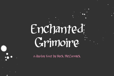 Enchanted Grimoire - A Display Font