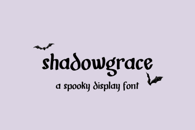 Shadowgrace Display Font