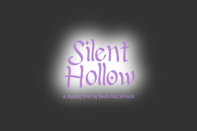 Silent Hollow - A Display Font