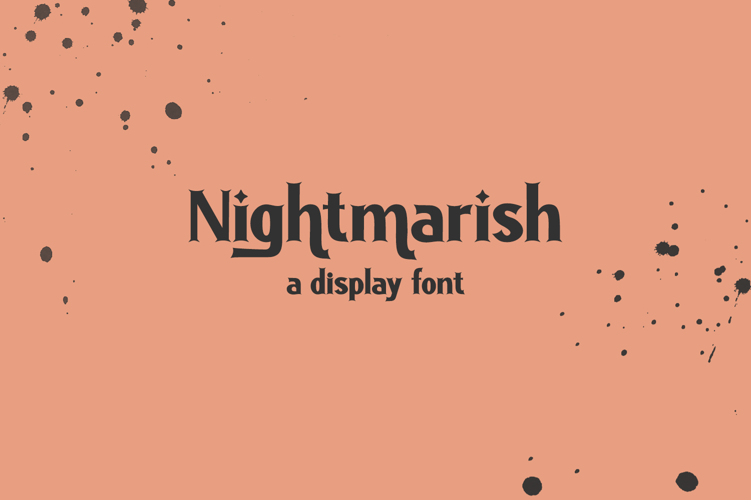 Nightmarish Serif Font