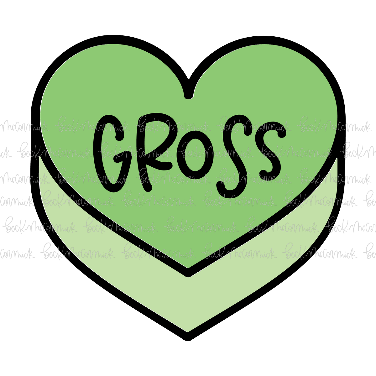 Gross Candy Heart - Valentine's Day SVG File