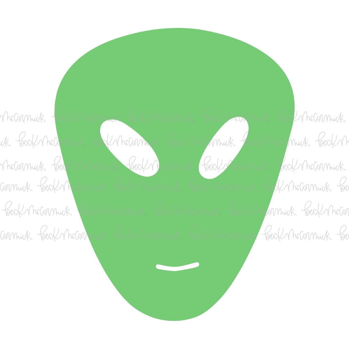 Alien Head - Halloween SVG File