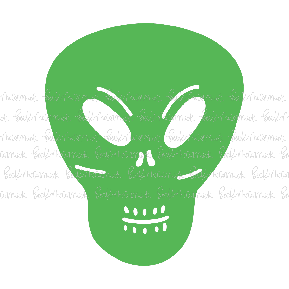 Alien Skull - Halloween SVG File