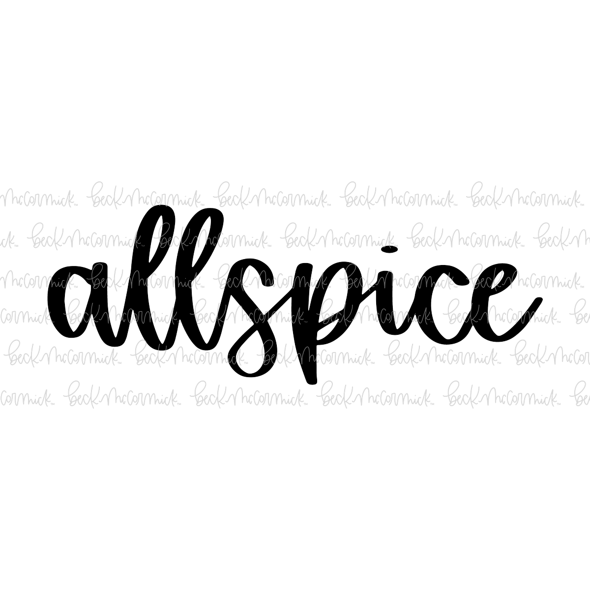 Allspice - Spice SVGs, Kitchen SVGs, Label SVGs