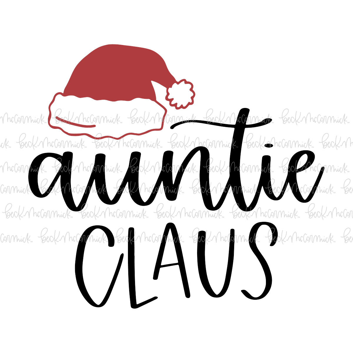Auntie Claus - Christmas SVG File