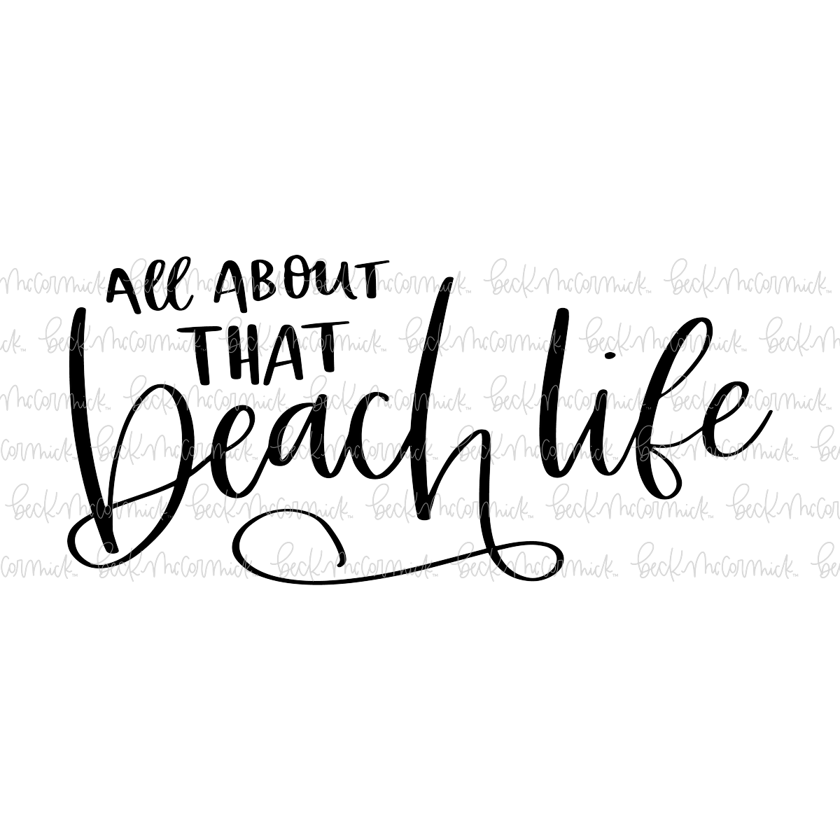 Beach Life - Summer SVG File