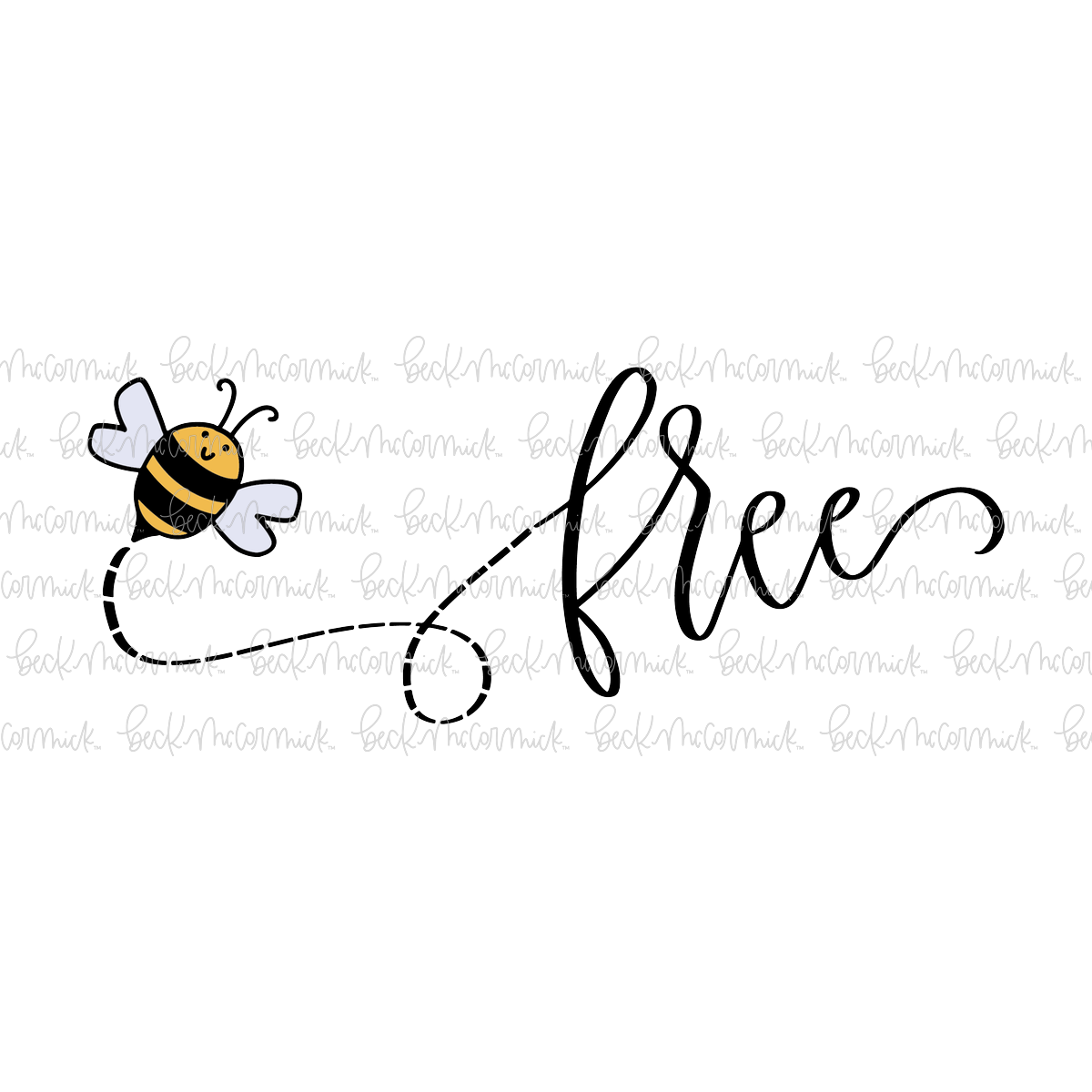 Bee Free - Easter and Spring SVG File