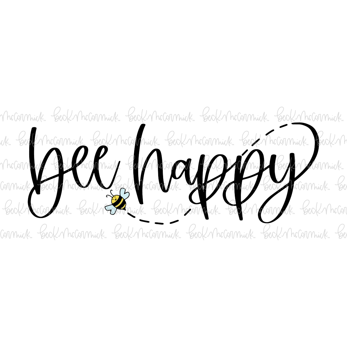 Bee Happy 2 - Easter and Spring SVG File