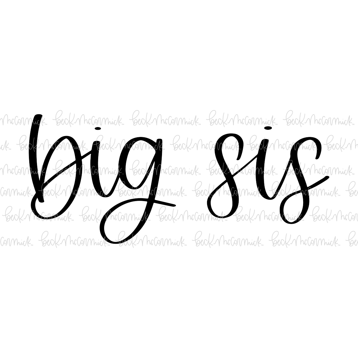 Big Sis 2 - Family SVG File
