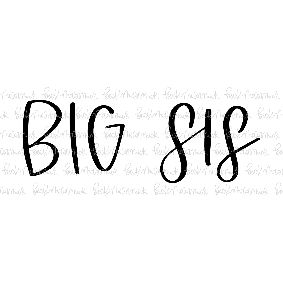 Big Sis - Family SVG File