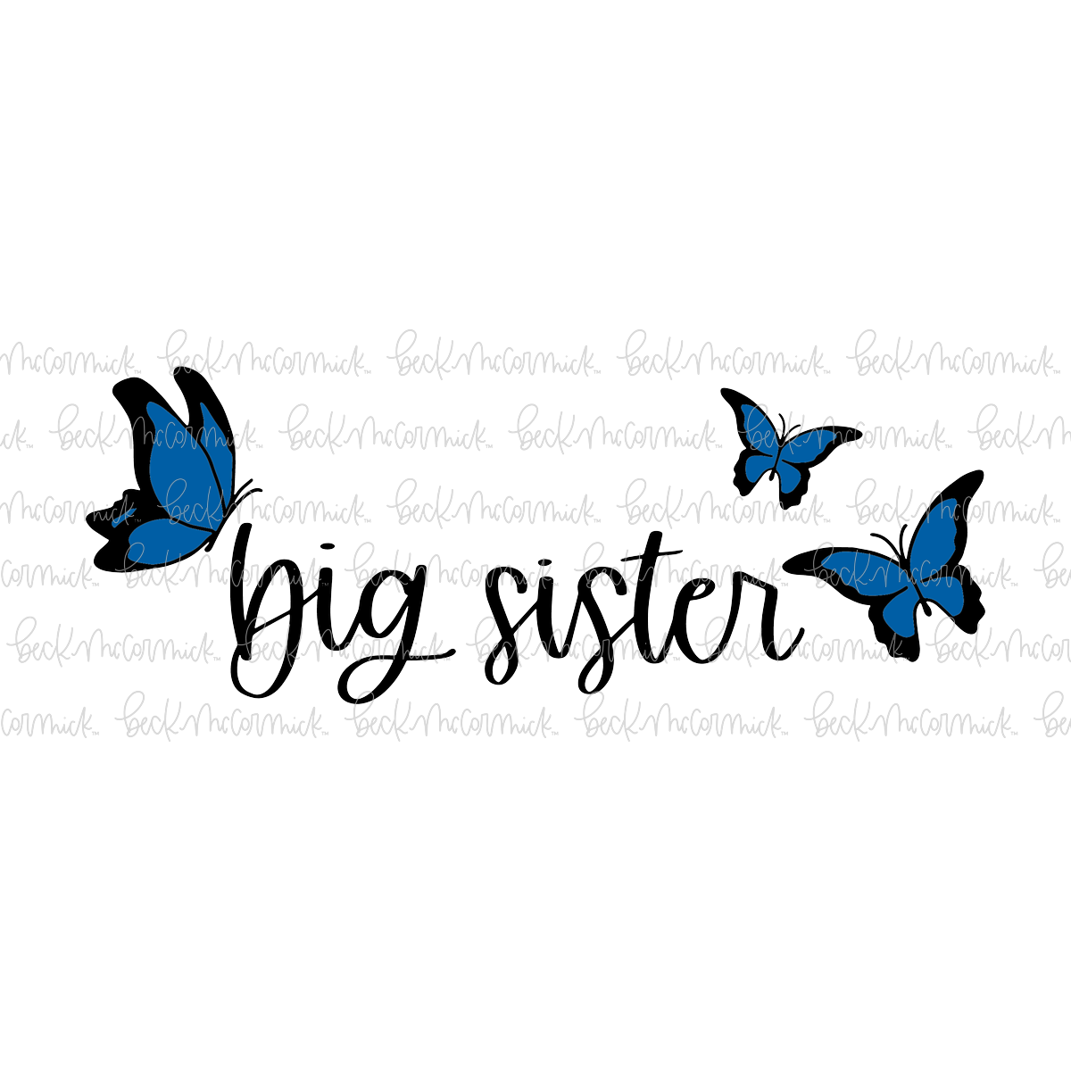 Big Sister Butterflies - Family SVG File