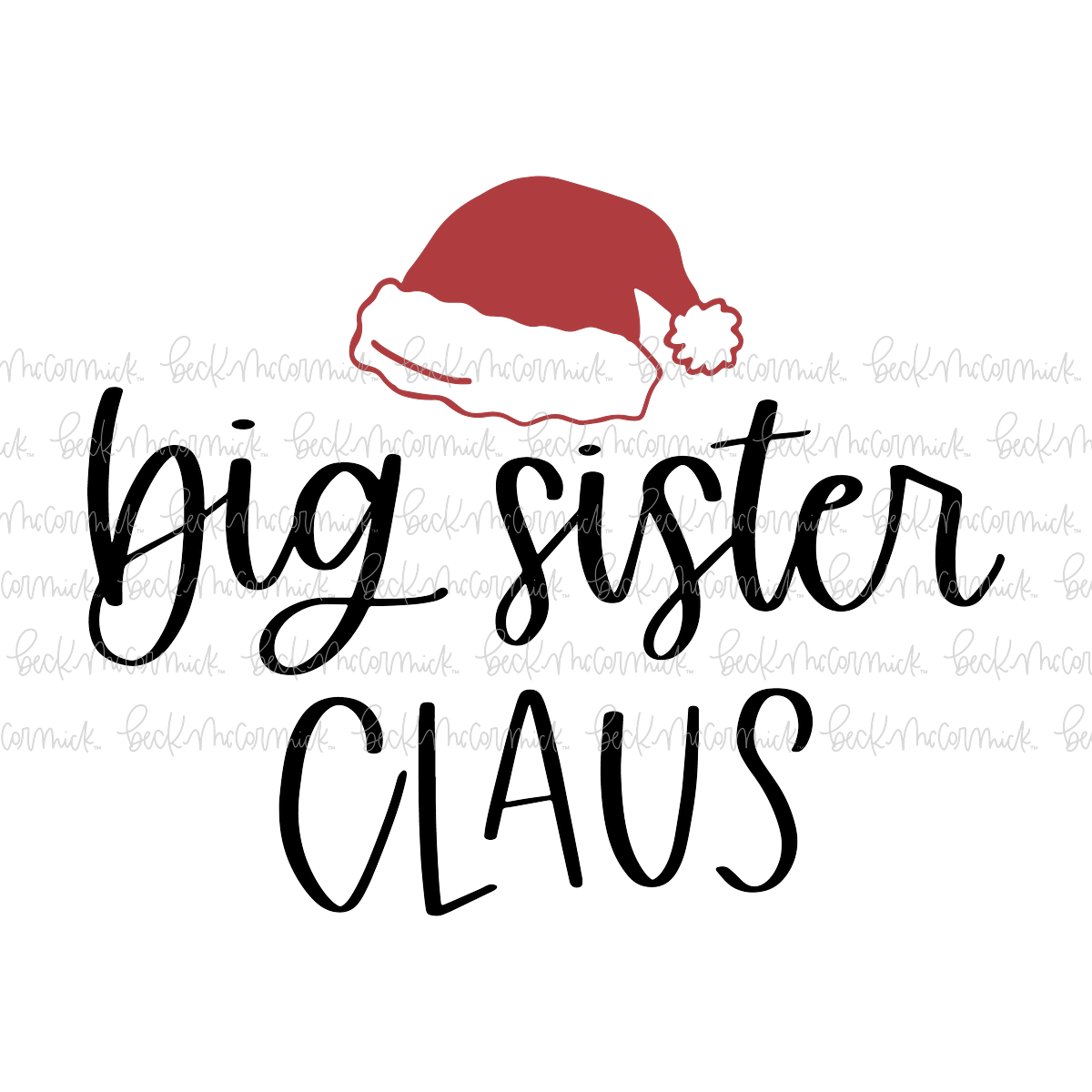Big Sister Claus - Christmas SVG File