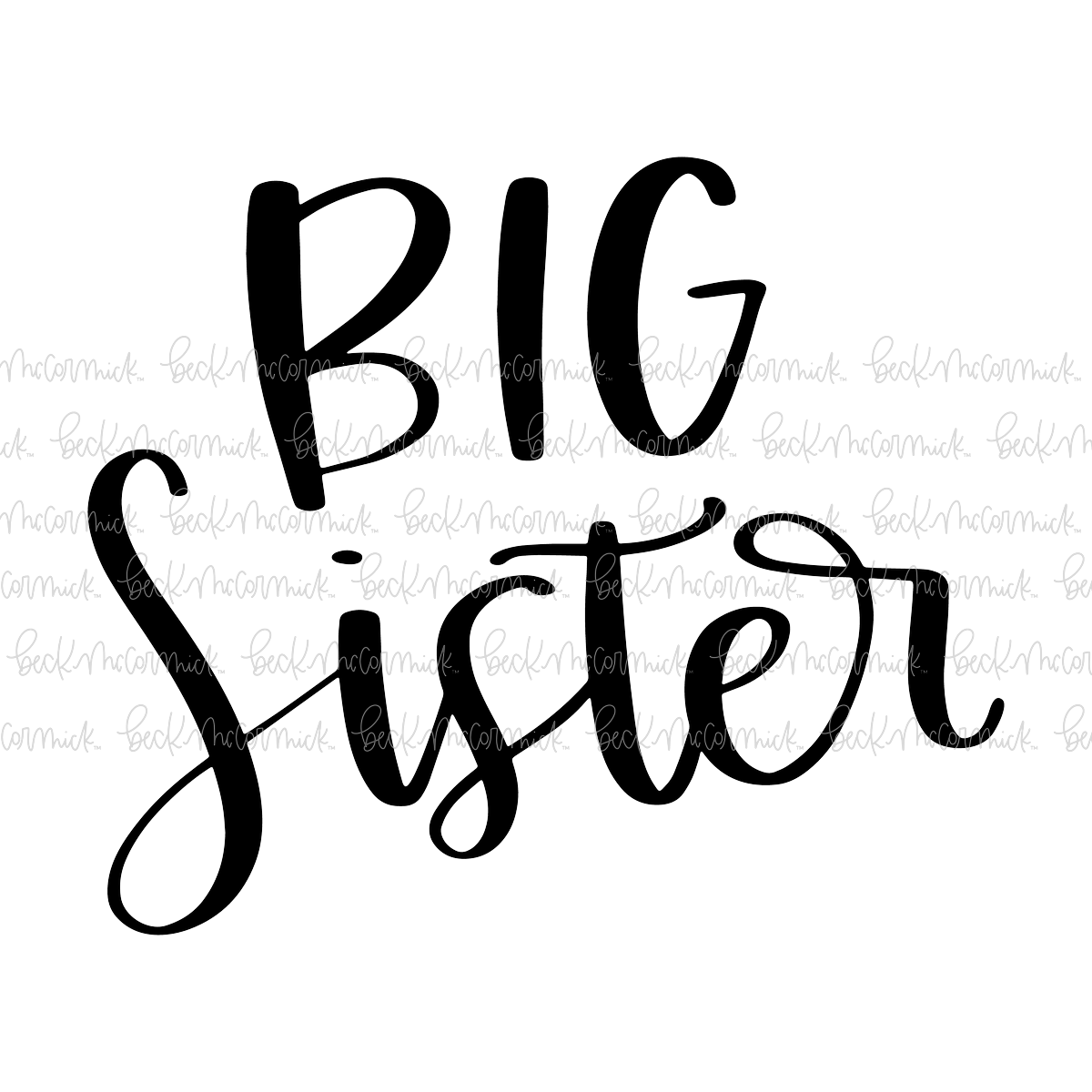 Big Sister - Family SVG File