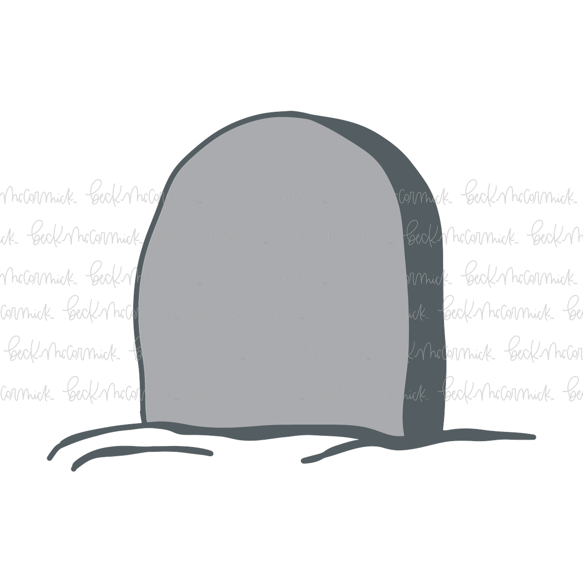 Blank Tombstone - Halloween SVG File