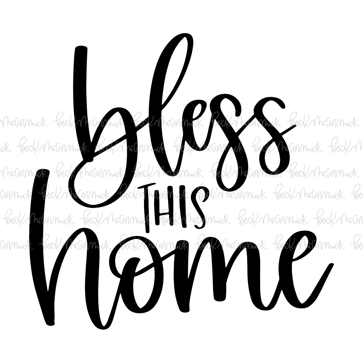 Bless This Home - Family SVG File, Home SVG File
