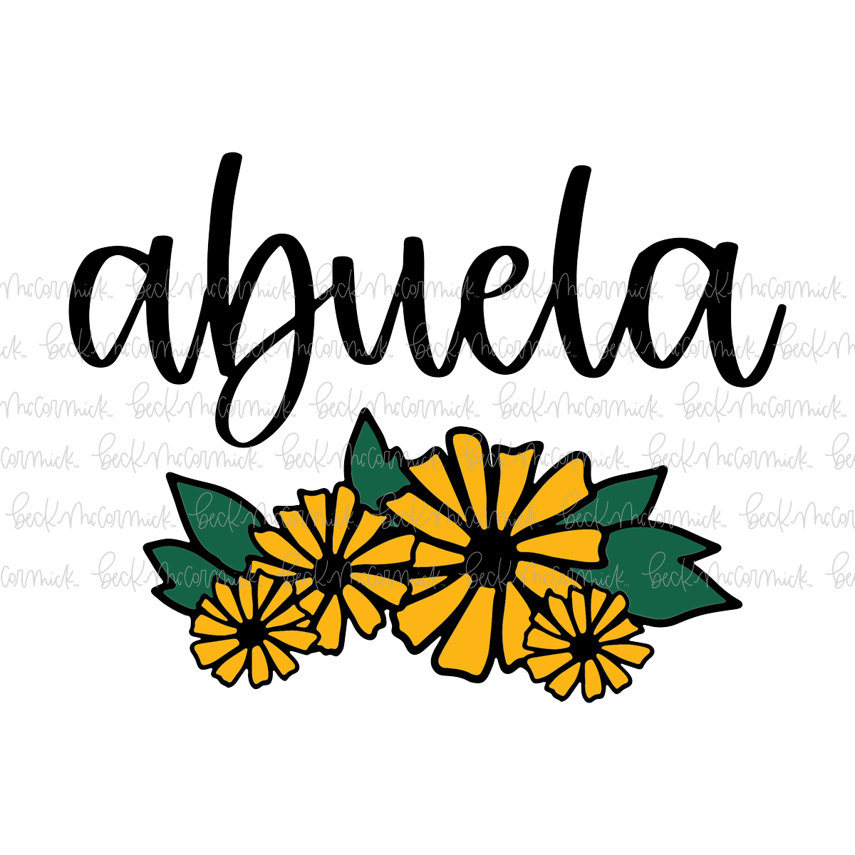 Bouquet Abuela - Family SVG File