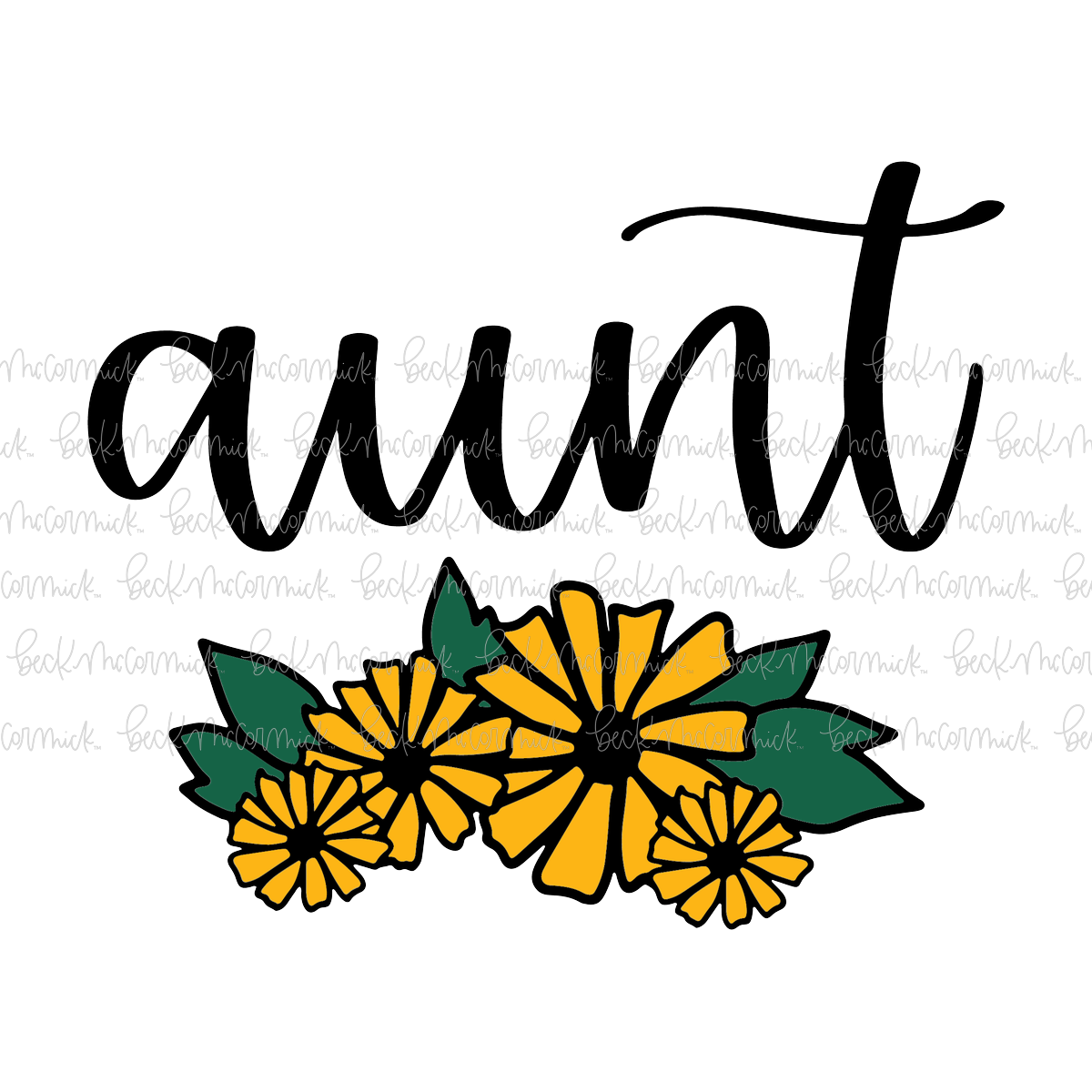 Bouquet Aunt - Family SVG File