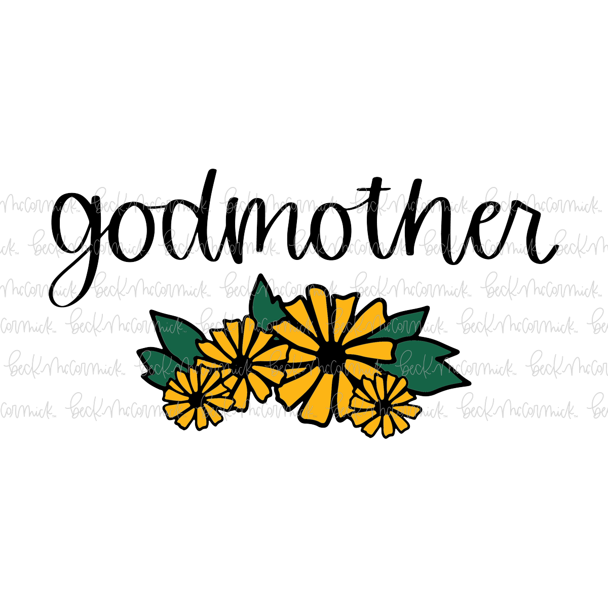 Bouquet Godmother - Family SVG File
